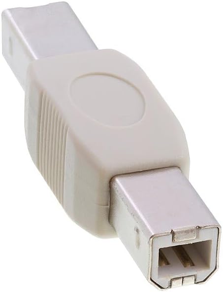 Cmple - USB B to B Adapter USB 2.0 Male to Male Coupler Plug to Plug Connector Converter for Printer Scanner HDD External Hard Drive