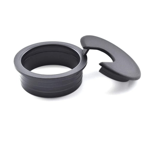 TuTuYa 10PCS Desk Grommet, Desk Grommet 1-3/8 Inch(35mm) Desk Cable Grommet Desk Cable Hole Covers with Hole Saw, Ideal Solution for Office and Home Table Cable (Black,1-3/8 Inch)