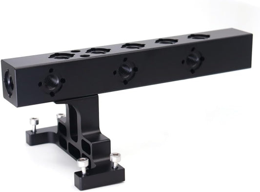 Lightweight Top Handle, Camera Top Handle Grip, Universal Handle with 5X 3/8'' Screw Adapters for DSLR Camera Rigs - Black