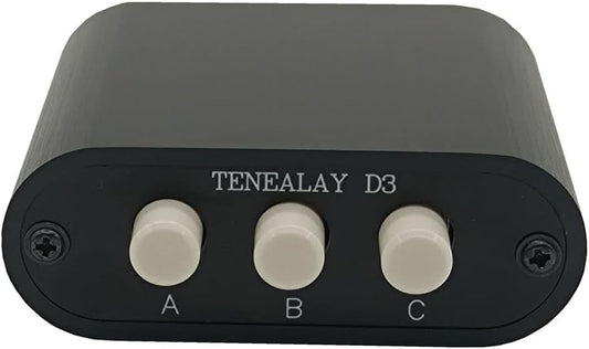 New D3 3(1)-in-1(3)-Out 3.5mm Stereo Audio Switch Source Input Signal switcher selector Splitter Box Mini