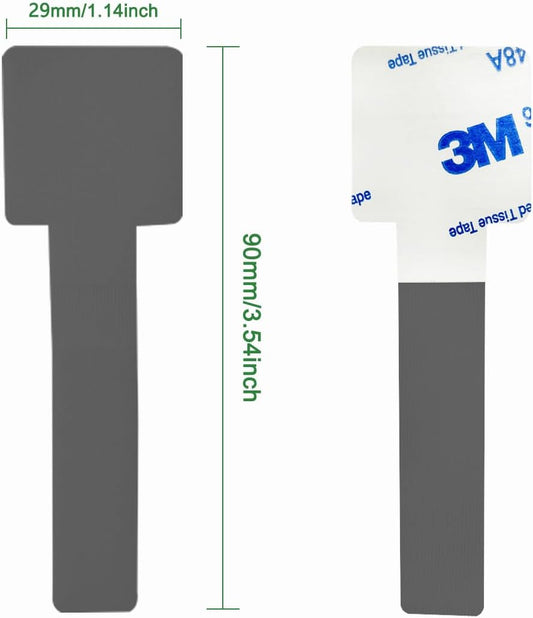 100pcs Hook and Loop Cable Ties, Sticky-Back Cable Straps, Cable Clip,Cord Organizer, Wire Management Household & Office Essentials(Gray)