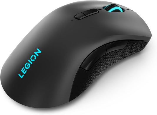 Lenovo Legion M600 RGB Wireless Gaming Mouse – 16,000 DPI, 9 Programmable Buttons, 200-Hour Battery Life, 50-Million Clicks Durability – Ambidextrous Computer Mouse (Black)
