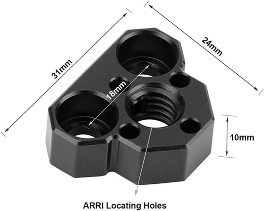 CAMVATE Anti-Twist 3/8"-16 ARRI-Style Accessory Adapter - 3351