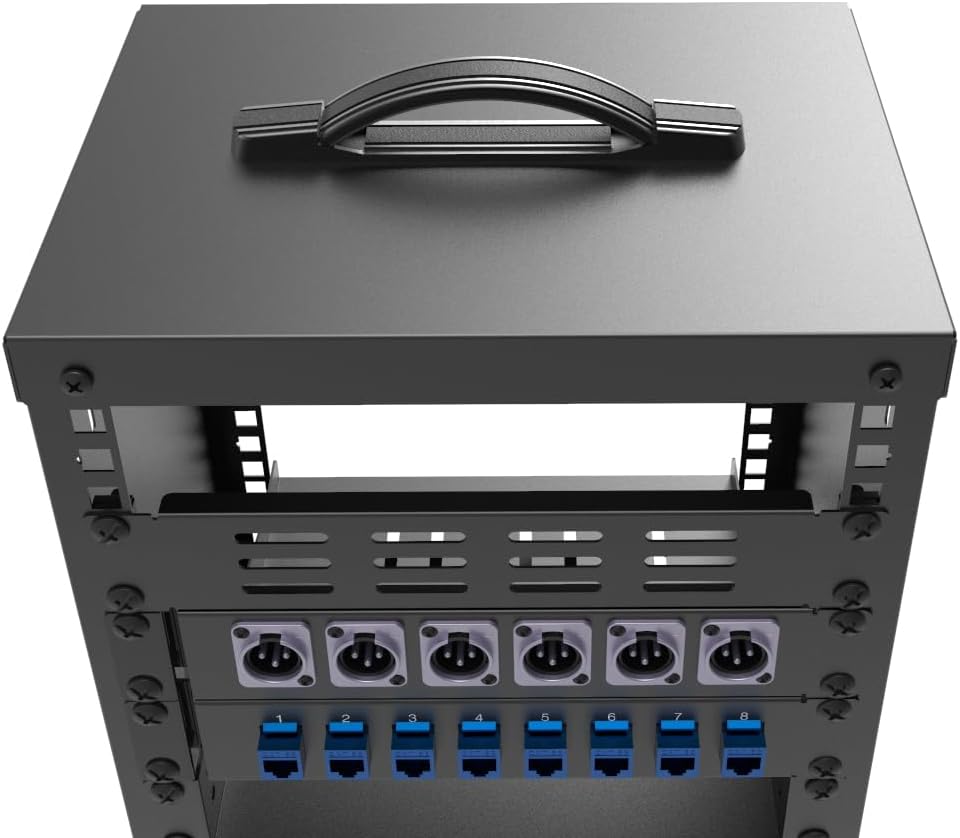 4U Small Network Cabinet-10 inch Server Rack for 10" Server, Network, Audio, and Video Equipments at Home or Office (4U)