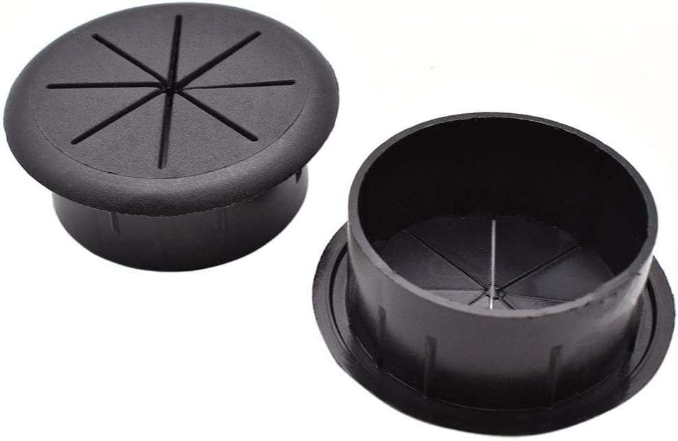 Aifeier ET 2 Inch (50mm) Flexible Desk Grommets Wire Cord Hole Cover Cable Organizer for Desktop Equipment Wiring Management and Protection