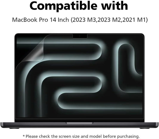 Anti Blue Light Matte Screen Protector for MacBook Pro 14" (2024 M4, 2023 M3, 2023 M2, 2021 M1) | Anti-Glare | Reducing Eye Fatigue with Blue Light Blocking Filter