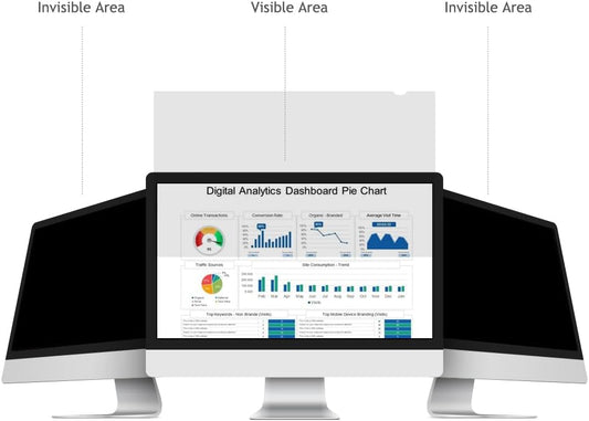 21 Inch (Measured diagonally) 16:10 Wide -Monitor Privacy Screen Filter - Width 17.8 Inch (452 mm), Height 11.14 Inch (283 mm) Except Edges - Please Check The Dimensions of The Screen!