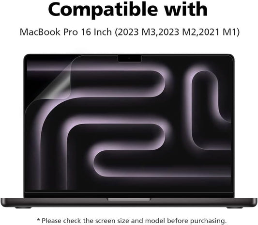 Anti Blue Light Matte Screen Protector for MacBook Pro 16" (2024 M4, 2023 M3, 2023 M2, 2021 M1) | Anti-Glare | Reducing Eye Fatigue with Blue Light Blocking Filter