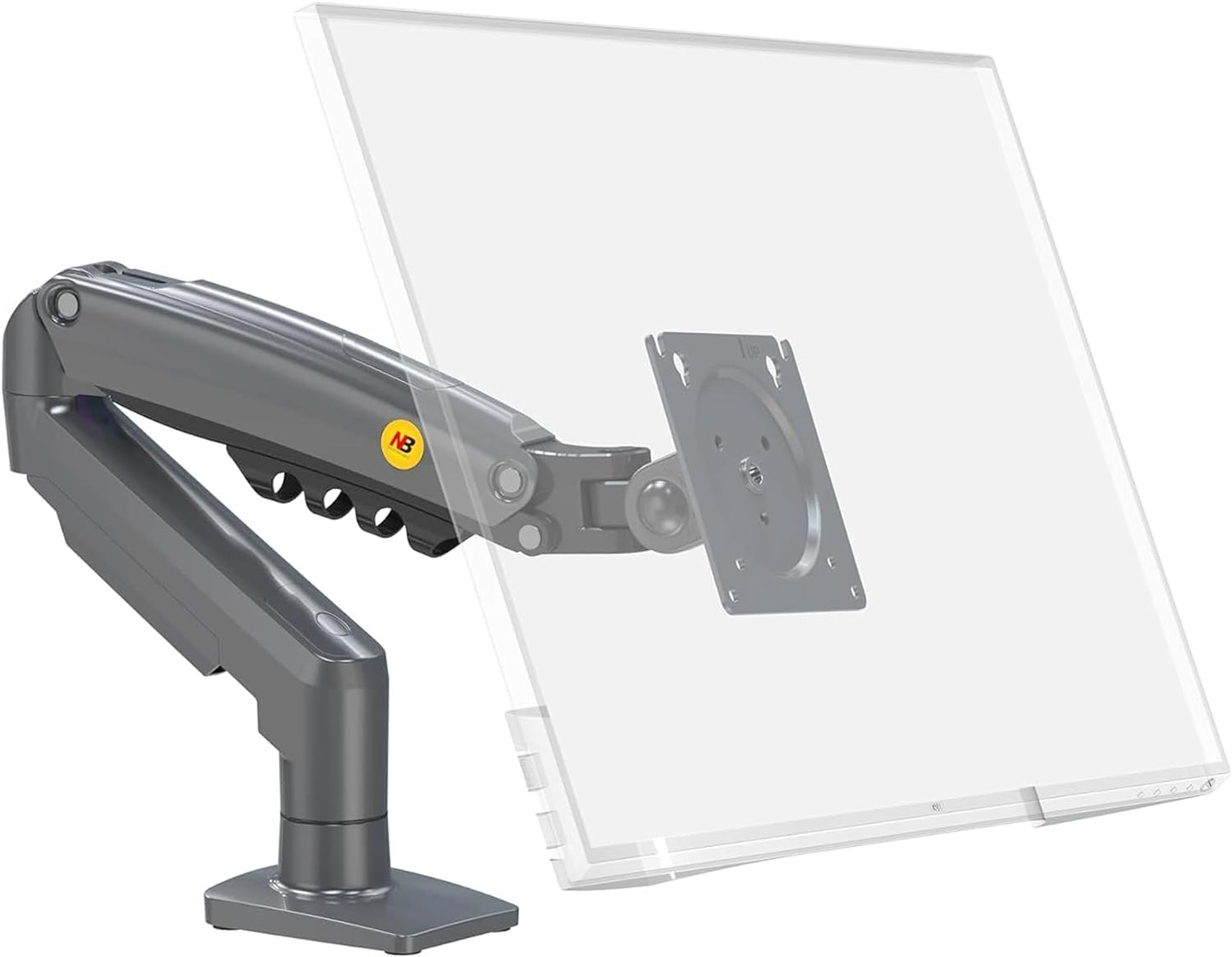 NB North Bayou Monitor Mount,Fits 17-30" or Bigger Computer Monitors(Within 19.8lbs), Adjustable Stand with Tilt Rotation Swivel Function, Desk Mount F80