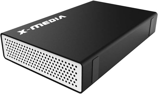 X-MEDIA XM-EN3200 3.5-Inch USB 2.0 SATA Aluminum Hard Disk Drive HDD External Enclosure Case, Support 3.5-Inch SATA/SSD Hard Disk Drive