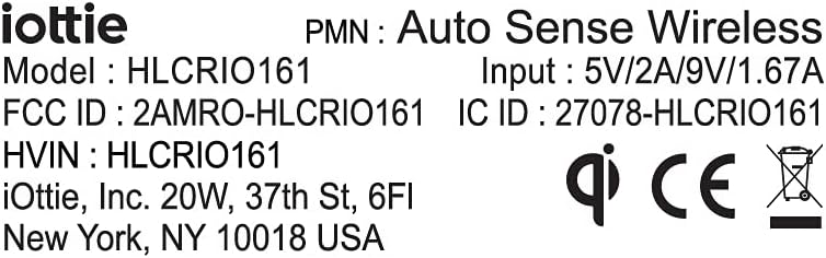 iOttie Auto Sense Qi Wireless Car Charger - Automatic Clamping Dashboard Phone Mount with Wireless Charging for Google Pixel, iPhone, Samsung Galaxy, Huawei, LG, and other Smartphones.