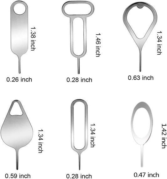16 Pieces SIM Card Removal Openning Tool Tray Eject Pins Needle Opener Ejector Compatible with All iPhone Apple iPad HTC Samsung Galaxy Cell Phone Smartphone Watchchain Link Remover