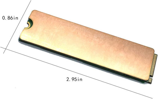 Laptop NVMe M.2 Heatsink with Nano Thermal Pads,Heat Sink Copper for 2280 M2 SSD Laptop (2pcs)