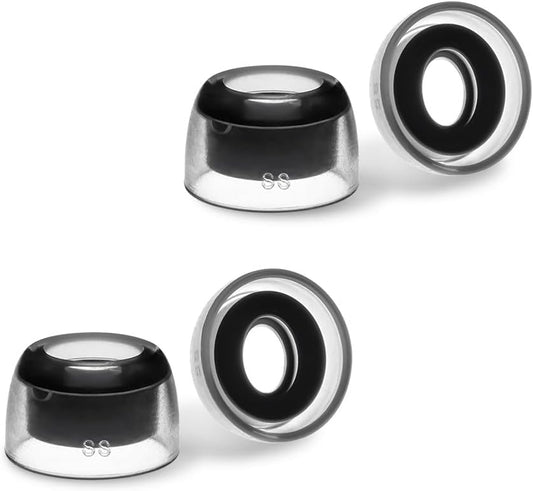 AZLA SednaEarfit Crystal for Bose Earbuds 2 Pair - Bose Earbuds Replacement Tips - Compatible with Quietcomfort Ultra Earbuds, QC Earbuds II (SS)