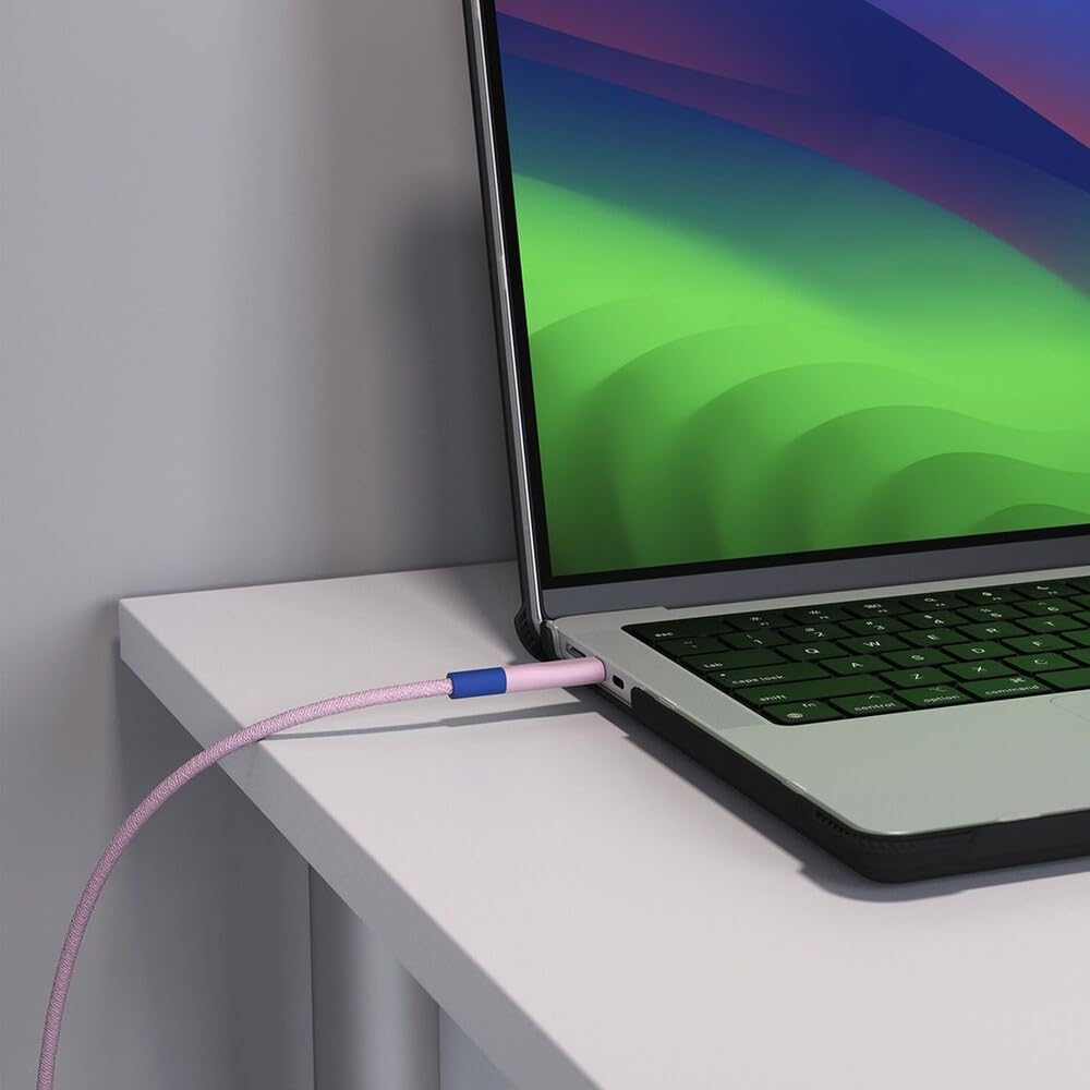 CASETiFY Powerthru USB-C to USB-C Cable (1m/3.3ft) - pop-Block