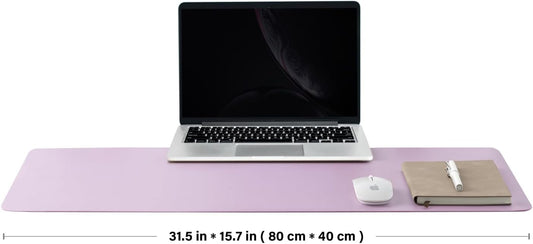 Cork Purple Desk Mat - Dual-Sided Desk Pad for Office and Home - Desk Organization and Accessories - Ideal for Large Mouse Pad and Desk Mats on Top of Desks(31.5"x 15.7")