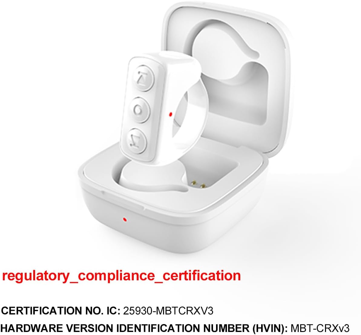 ADZERD Remote Control for TikTok, Page Turner for iPhone/iPad, Bluetooth Camera Video Recording Remote, Scrolling Ring for TIK Tok, Compatible with iOS/Android Phones & Tablets - White