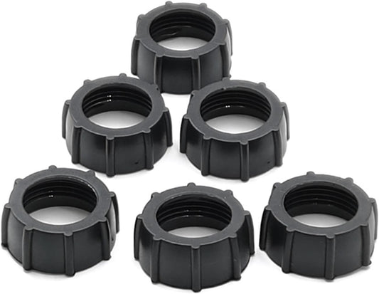 Maxmoral 16PCS Black Plastic Tightening Nut Ball Joint Fixing Adapter Head Holder Ring Car Holder Screw Fixing Head Holder for 17mm Ball Adapter