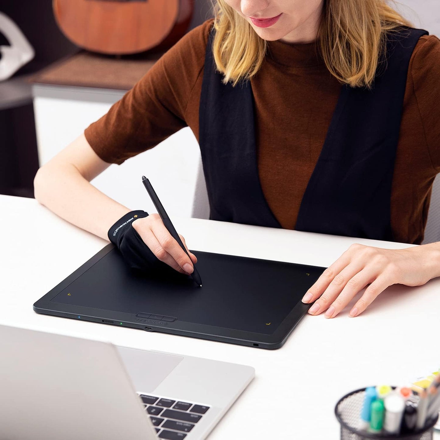 XENCELABS Felt Nibs, 20 Pack Replacement Nibs Pen Tips for Digital Pen Tablet Stylus. Compatible: Pen Tablet Bundle, Bundle SE, Medium Standard, Small Standard