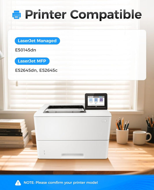 W9008MC Black Toner Cartridge 1-Pack with Chip High Yield Replacement for HP W9008MC Toner Compatible with HP Laserjet MFP E52645dn E52645c Managed E50145dn Printer Ink Copier Scanner(23,000 Pages)