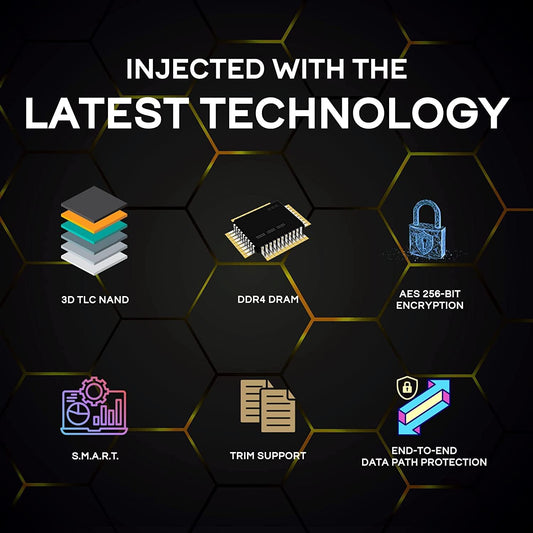 Fantom Drives VENOM8 4TB NVMe Gen 4 M.2 SSD for PlayStation 5 (PS5) Gaming PC & Laptop, Graphics, Video Editing - 3D NAND TLC DDR4 DRAM Cache Internal SSD - Up to 7400MB/s - w/Heatsink (VM8X40-PS5)