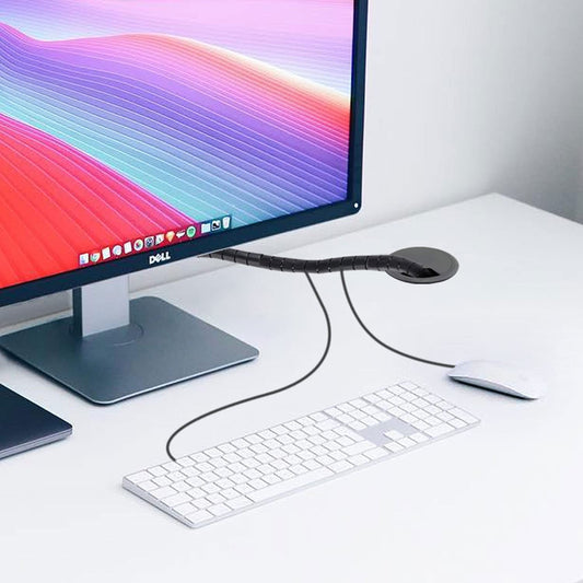 TuTuYa 6PCS Desk Grommet, Desk Cable Grommet 80mm (3-1/6inch) Black Desk Cable Hole Covers with Hole Saw, Ideal Solution for Office and Home Table Cable (Black, 3-1/6inch)