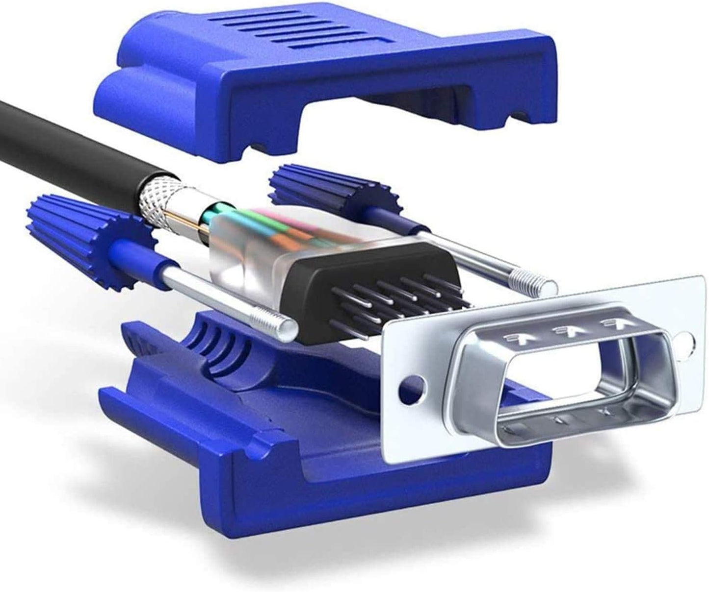 PASOW VGA to VGA Monitor Cable HD15 Male to Male for TV Computer Projector (3 Feet)