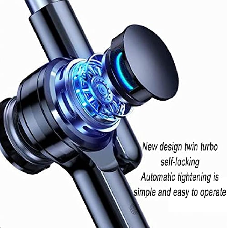 Tablet Floor Stand Holder, 360 Degree Rotating with Height Adjustable Stand Compatible with 4.7"-13" Phone/Tablet, Kindle, 63" Phone Stand, Aluminum Alloy, for Bed,Sofa,Desk.Black