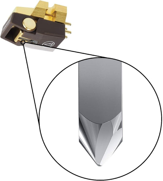 Audio-Technica VM750SH Dual Moving Magnet Turntable Phono Cartridge (Brown)