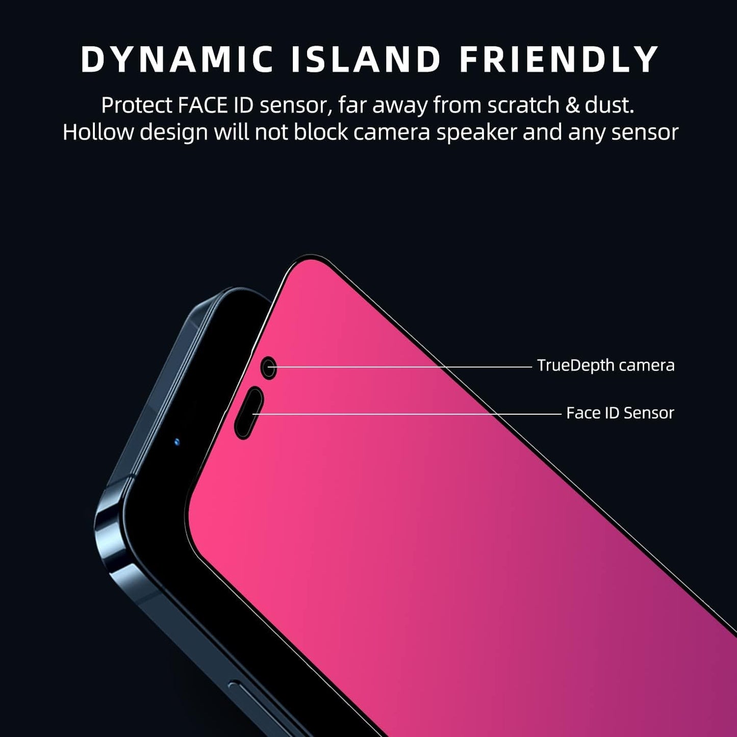 EGKimBa for iPhone Air Privacy Screen Protector, Gradient Color Tempered Glass, Bubble Free, Easy Installation, Auto Dust-Elimination, Anti Blue Light