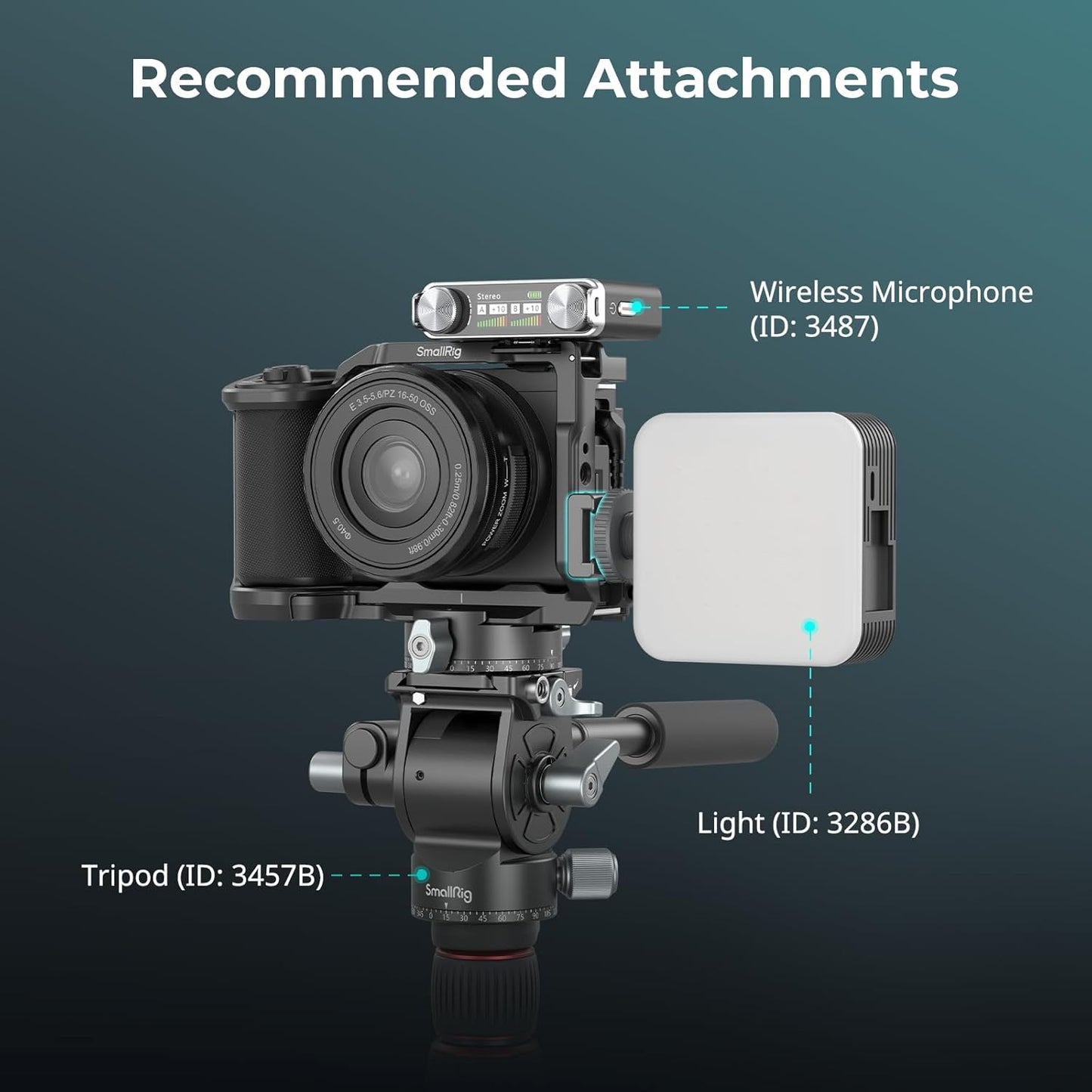 SmallRig Anti-Twist Cold Shoe Mount Adapter (4pcs) with 1/4"-20 Screws, for Flash LED Light Monitor Microphone, with Anti Twist Pins, Compatible with SmallRig Cage - 5033