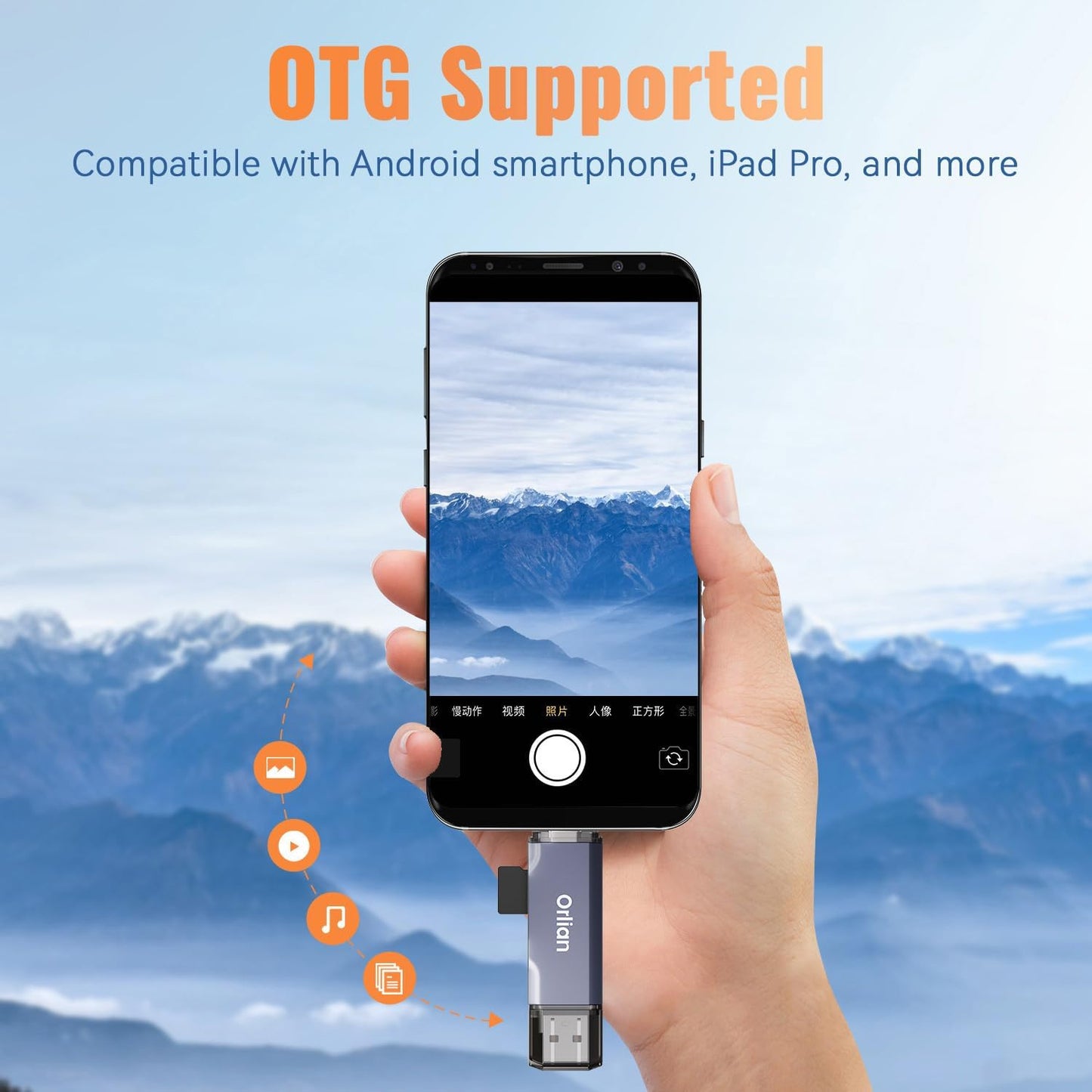 USB 3.0 microSD/SD Card Reader Dual USB A & C Memory Card Reader Adapter 5Gbps Type C TF Card Reader for SD, SDHC, SDXC, RS-MMC, MMC, microSD, microSDHC, microSDXC(SD Card Not Included)