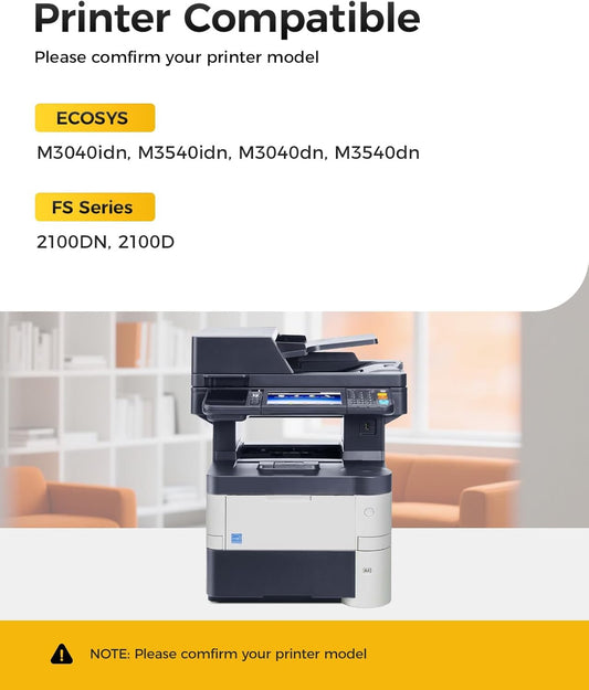 TK-3102 TK3102 Toner Cartridge Black 2-Pack High Yield Replacement Compatible for Kyocera TK-3102 TK3102 1T02MS0US0 FS-2100 M3540 FS-2100DN FS-2100D ECOSYS M3040idn M3540idn M3040dn M3540dn Printer