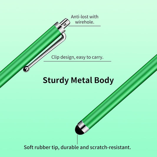 20 Pack Stylus Pen,Stylus Pen for Touchscreen High Precision and Sensitivity for Everyday Writing/Drawing,Universal Stylus Compatible with All Touch Screens,10 Colors