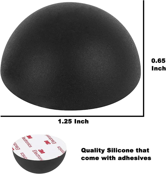 1.25" Silicone Hemisphere Bumpers Isolation Feet Rubber Non-Skid Speaker Pads with Adhesive Record Player Isolation Pads for Small Speaker Spikes,Turntable,Amplifiers, Subwoofer,Monitors,Decks 16 PCS