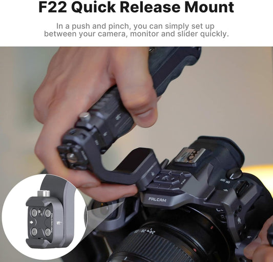 FALCAM F22 Camera Top Handle Quick Release Quick Release System Video Shooting Accessories Filming, Detachable Handle Grip Sling Mode Camera Monopod