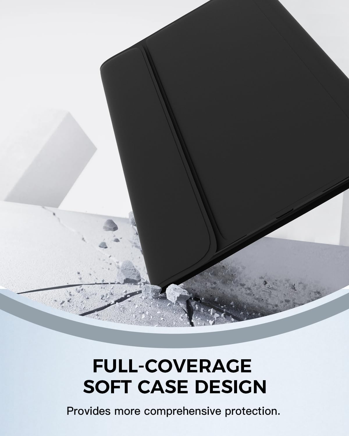 NOKBABO for iPad 11th 10th Generation Case with Keyboard, Magnetic Wireless Detachable Folio case with Pencil Holder, Keyboard for iPad 11th(A16,2025) & ipad 10th Generation(2022) - Black