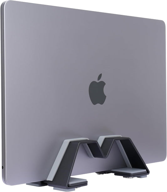 Adjustable Vertical Laptop Stand - Aluminum, Universal Fit for All Laptops (10-30mm Thickness) - Fashion Design, Adjustable Width, Anti-Slip & Scratch-Resistant, Patented Design