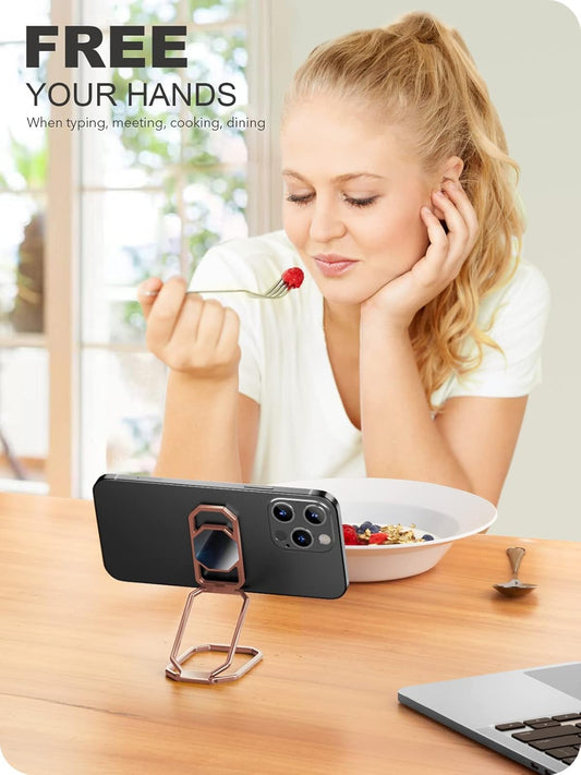 A-LuGei ๐๐ผ๐น๐ฑ๐ฎ๐ฏ๐น๐ฒ & ๐๐ฑ๐ท๐๐๐๐ฎ๐ฏ๐น๐ฒ Cell Phone Ring Holder Stand, Phone Kickstand for Desk, Cell Phone Holder for Hand, Ring for Back of iPhone, Metal Phone Grip for Magnetic Car Mount
