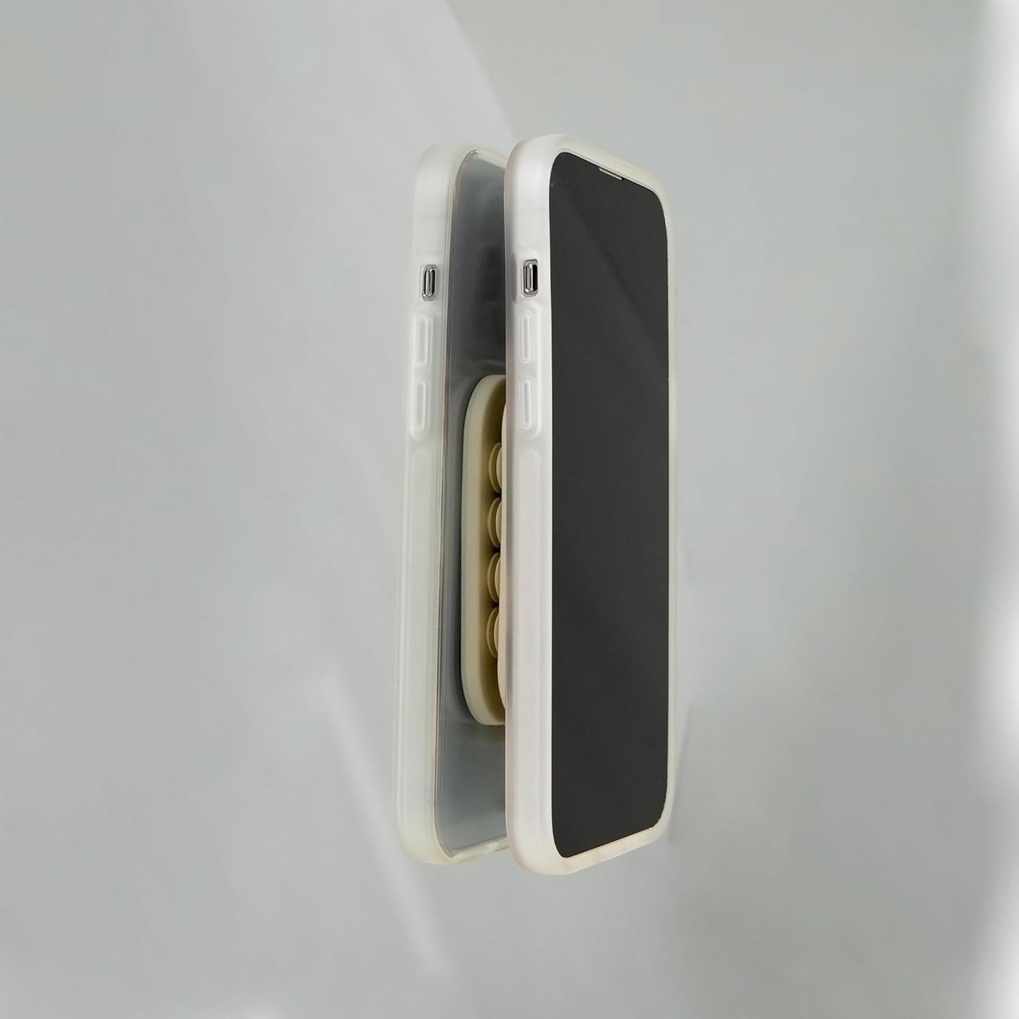 Sonix | Magnetic Silicone Suction Cup Phone Mount for iPhone | Compatible with MagSafe | Off White, Beige | Linen