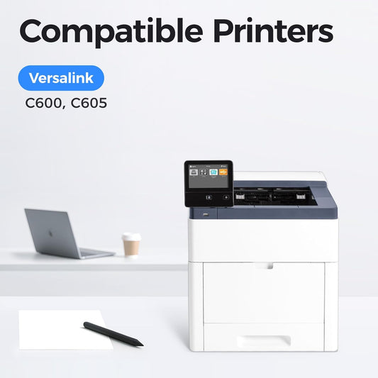 C600 C605 Drum Unit Color Imaging Drum 4-Pack Replacement Compatible with Xerox VersaLink C600 C605 Color Multifunction Printers | 108R01488 108R01485 108R01486 108R01487 (Black Cyan Yellow Magenta)