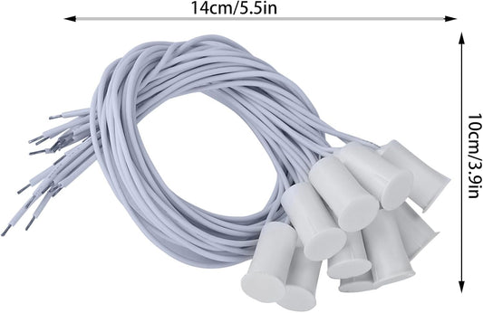 10Pcs 100VDC Recessed Door Sensor, 15mm-5mm Door Magnetic Reed Switch for Home Security Alarm Systems, Door Magnetic Sensors for Alarm Control Panels GND Port and N.C. Port