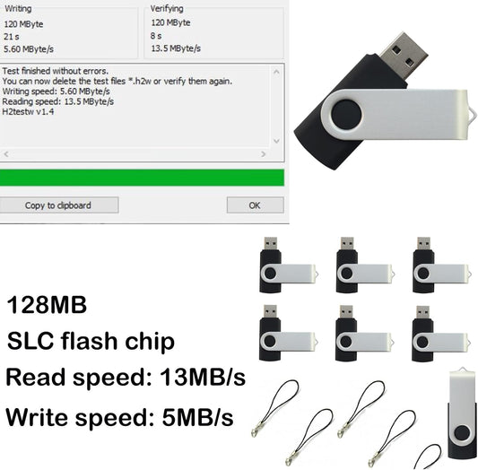 lcwamy 128MB Flash Drives 100 Pack USB Drives Bulk USB Flash Drive 100 Pack Flash Drive Bulk USB Thumb Drive CupShadow (Black, No Logo 128M 100PCS)