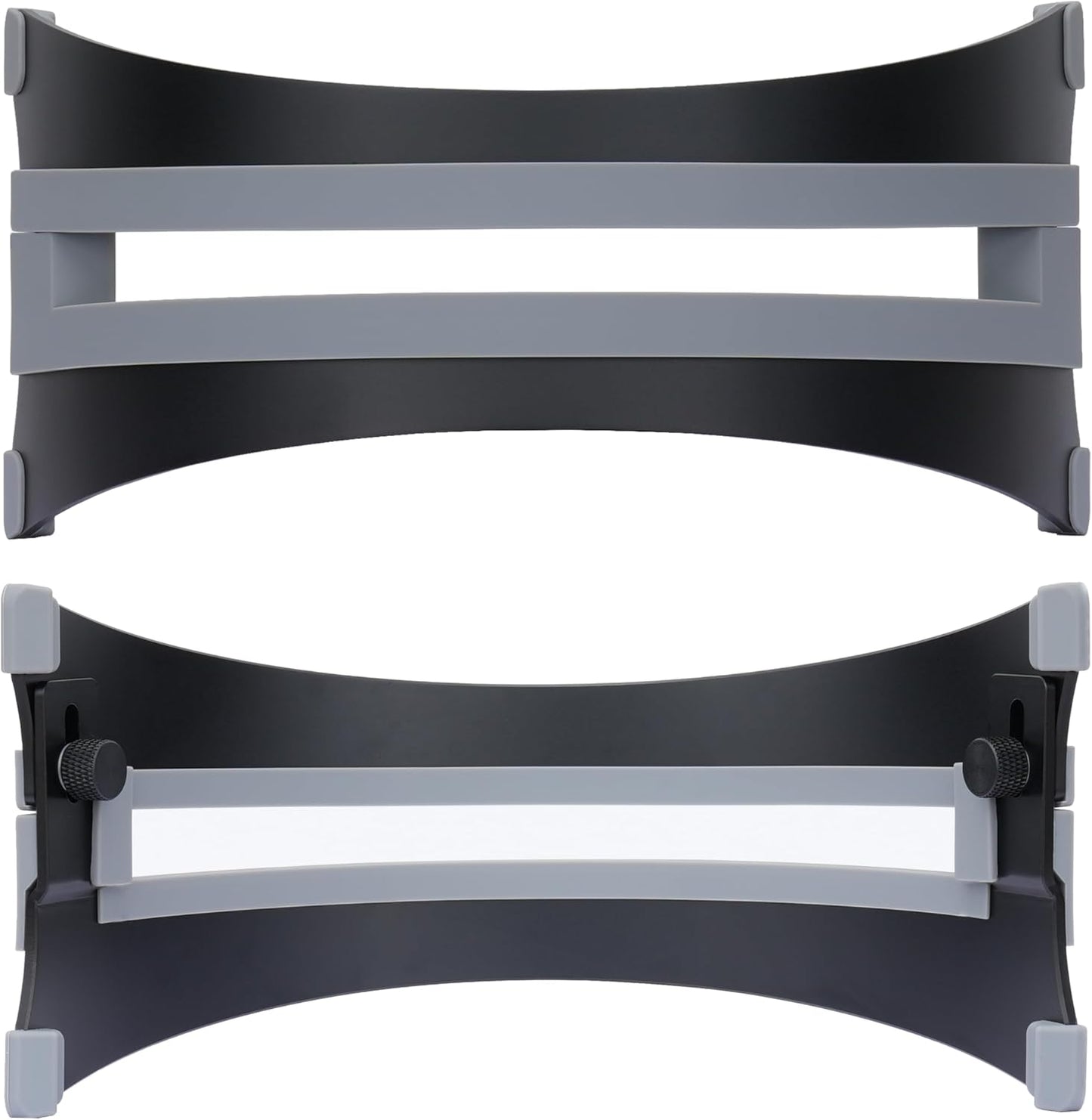 Adjustable Vertical Laptop Stand - 6061 Aluminum, CNC Precision, Anodized Finish, Fits All Laptops Including 17-inch, Ventilated Design, Anti-Slip Silicone Pads, ARC Shaped Stands