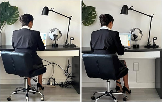 Sleek Socket Original & Patented Ultra-Thin Outlet Concealer with Cord Concealer Kit, Flat Extension Cord with Multi Outlets Surge Protector Power Strip, Ideal for Home Office and Home Theater