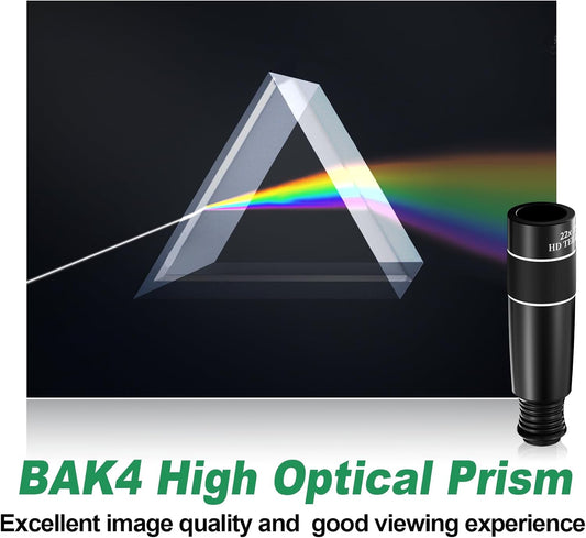 22X Long Focus Telephoto Phone Lens for iPhone and Android, Zoom Cellphone Camera Lens with Phone Clip for Picture Video Taking