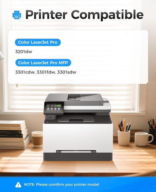 218A Toner Cartridge Set (with chip 4-Pack) Replacement for HP 218A W2180A W2181A W2182A W2183A 218X W2180X Compatible with HP Color Laserjet Pro MFP 3301cdw 3301fdw 3301sdw 3201dw Printer Ink Black