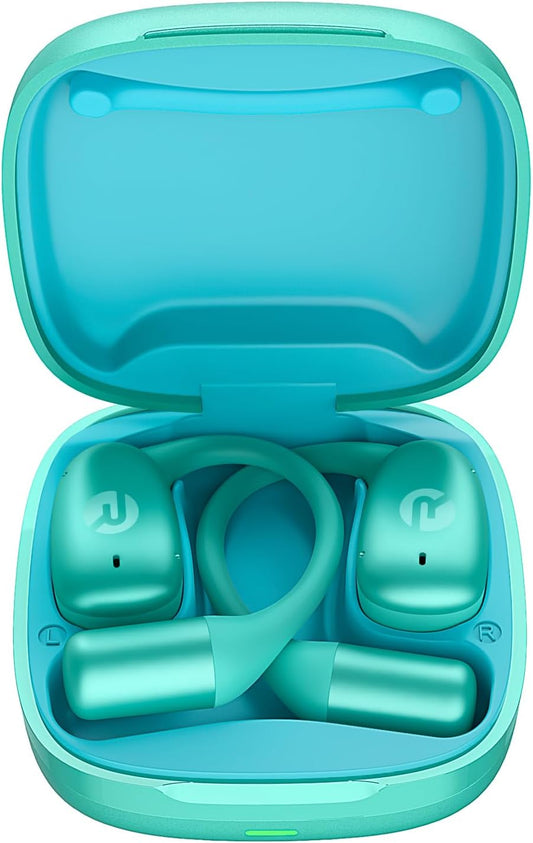 Raycon Essential Open Earbuds – True Wireless Open Ear Bluetooth 6.0 Headphones, Ultra-Lightweight, Comfort Hook Design, IPX5 Water Resistant, 36 Hours of Battery Life (Mint)