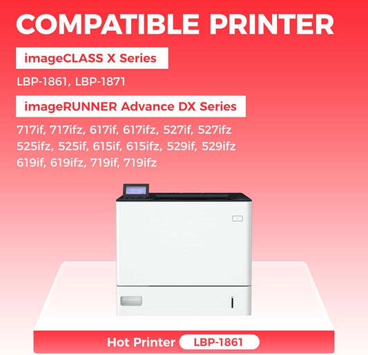 T03 Black Toner Cartridge(1-Pack with chip) Compatible for Canon T03 2725C001AA Toner imageRunner Advance 525iF 615iF 715iF 525iFZ 615iFZ 715iFZ DX 527iF 527iFZ 617iF 617iFZ 717iF 717iFZ Printer Ink