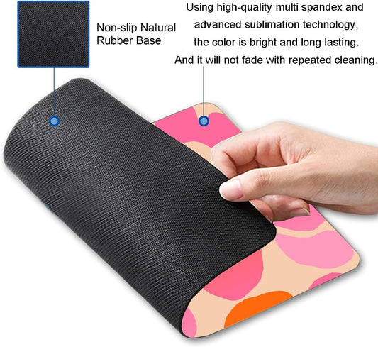 Mouse Pad, Modern Abstract Mousepad, Cute Pink Mouse Mat Waterproof Non-Slip Rubber Base Mouse Pads for Women Office Laptop